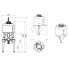 Пластиковая конусная емкость ЦКТ на 35 л с подставкой